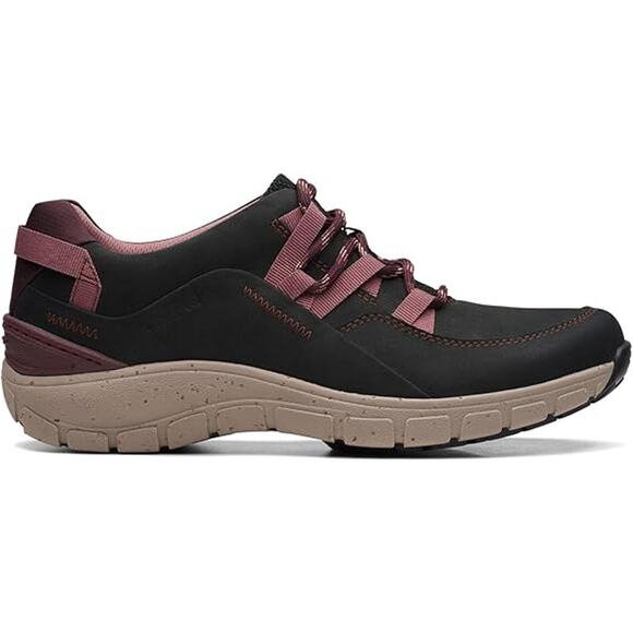 NWT Clarks Men's Wave Range Black Combi Shoes -SIZE 9 M - Picture 3 of 4